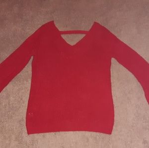 beautiful red  jegging sweater